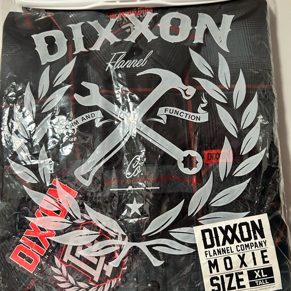 DIXXON Other - Dixxon Black and Red Flannel Shirt